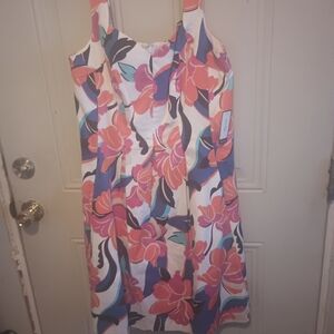 Floral Sleeveless Dress - Multicolor